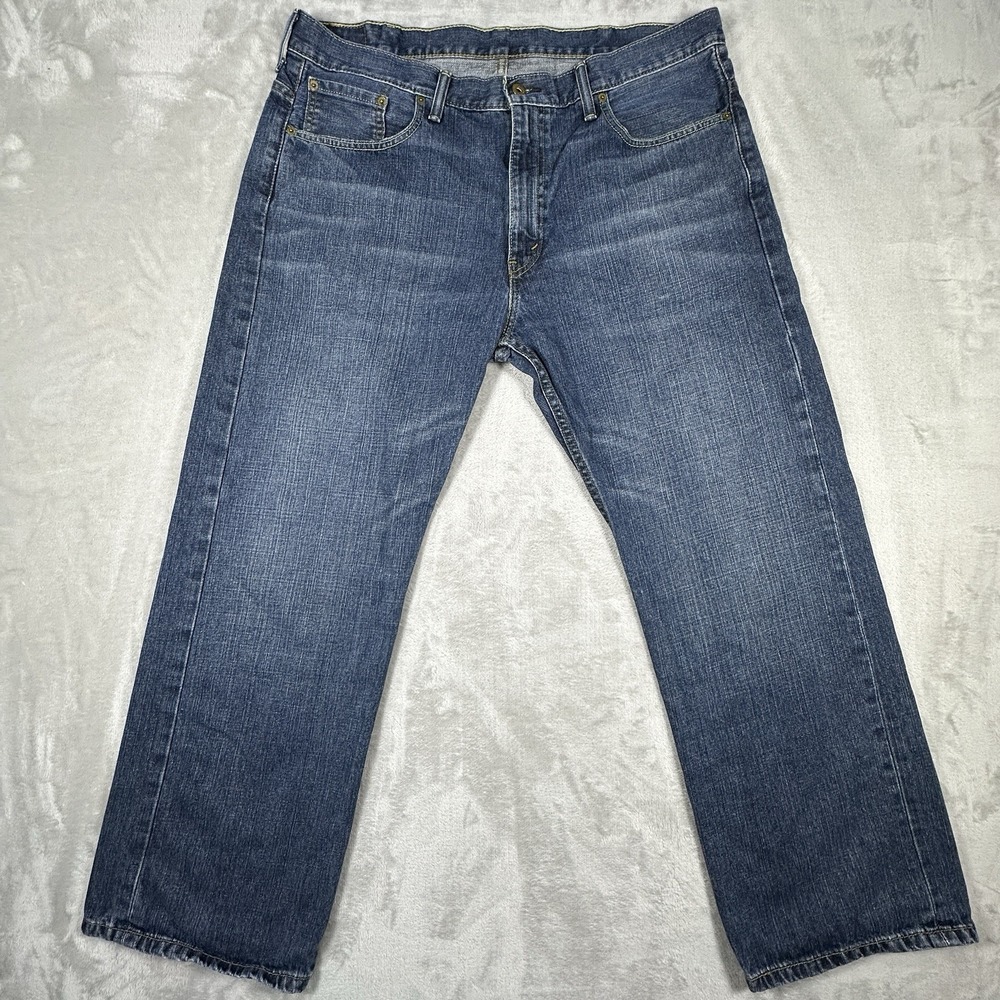 Levi's 569 Loose Fit Straight Jeans Mens 38x30 Blue Denim Baggy Y2K Pant